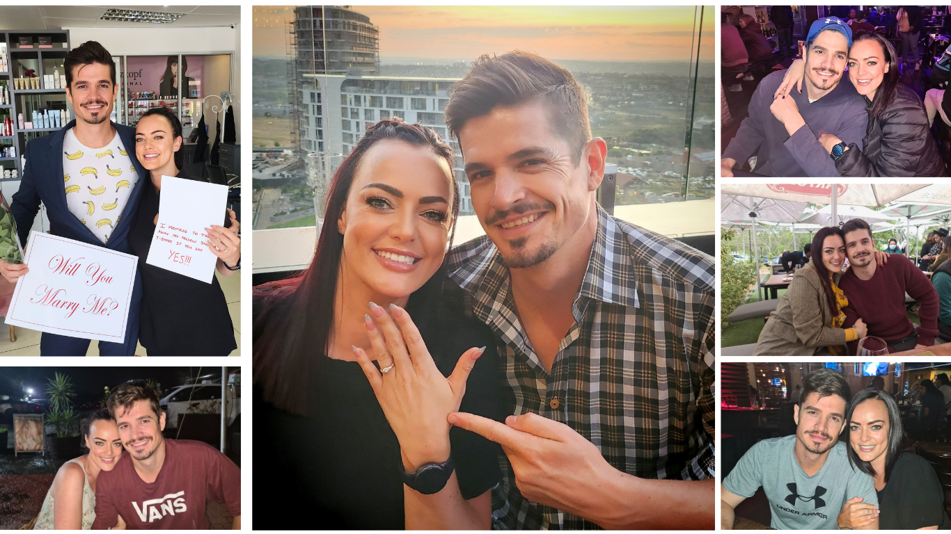 Light Peach and Jade Green Light Floral Save the Date Wedding Website